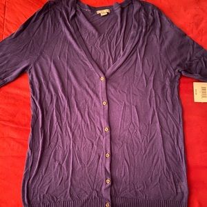 Navy Blue Cardigan Sweater